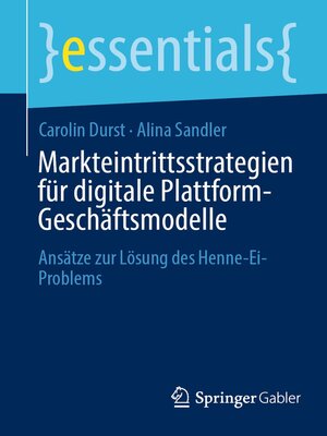 cover image of Markteintrittsstrategien für digitale Plattform-Geschäftsmodelle